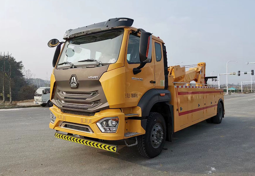重汽豪瀚單橋拖吊連體清障車(chē)